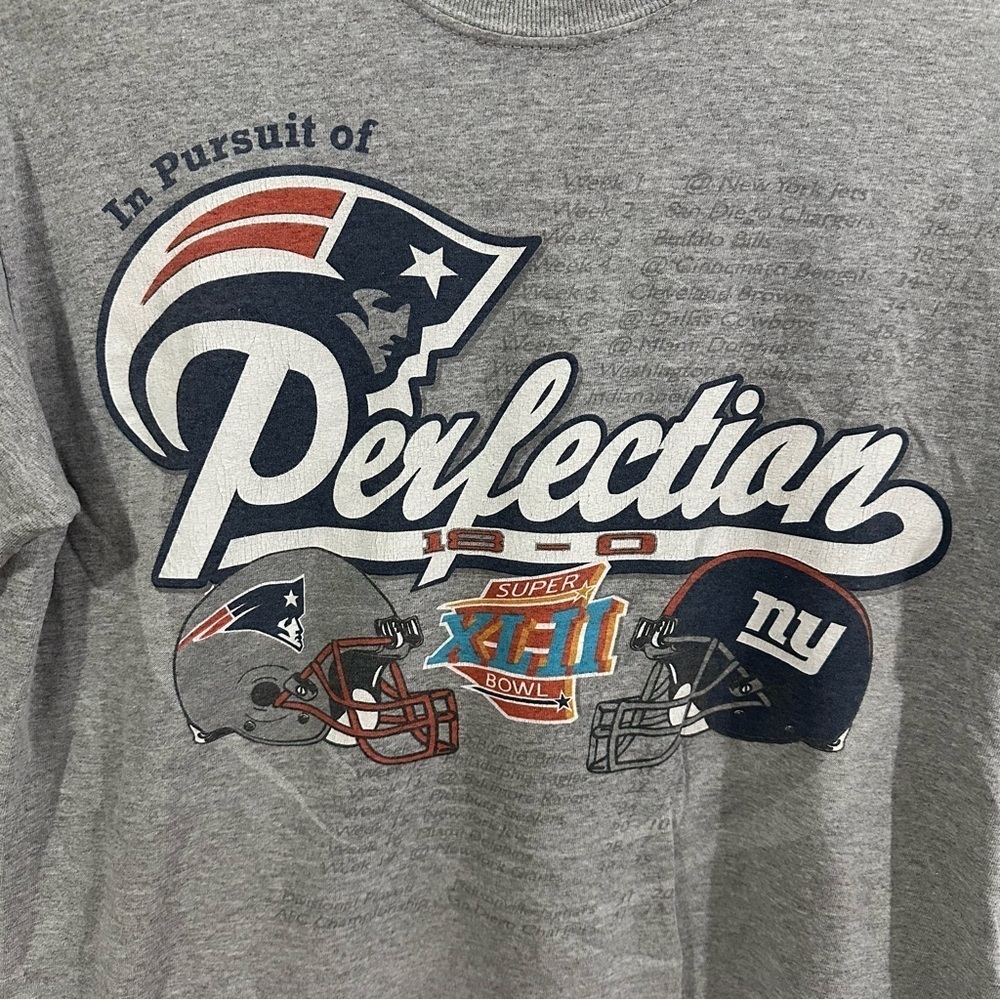NFL Patriots In Pursuit of Perfection Super Bowl Shirt - Picture 2 of 5